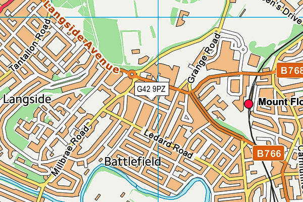 G42 9PZ map - OS VectorMap District (Ordnance Survey) G42 9PZ map - OS VectorMap District (Ordnance Survey)