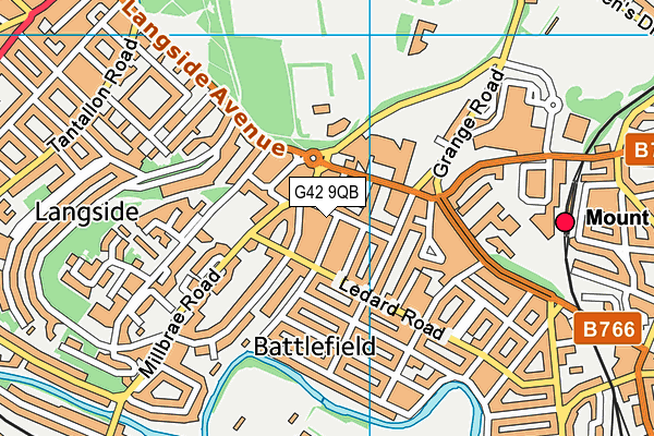 G42 9QB map - OS VectorMap District (Ordnance Survey) G42 9QB map - OS VectorMap District (Ordnance Survey)