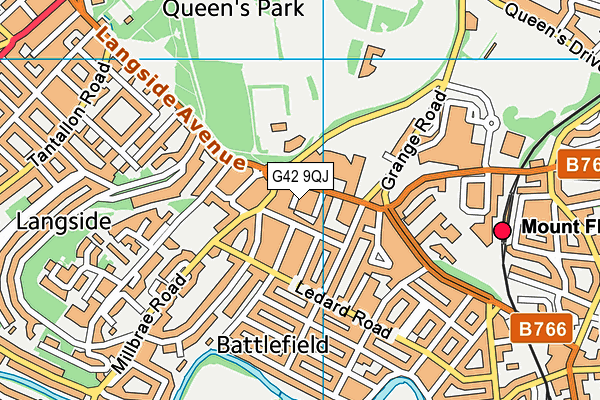 G42 9QJ map - OS VectorMap District (Ordnance Survey) G42 9QJ map - OS VectorMap District (Ordnance Survey)