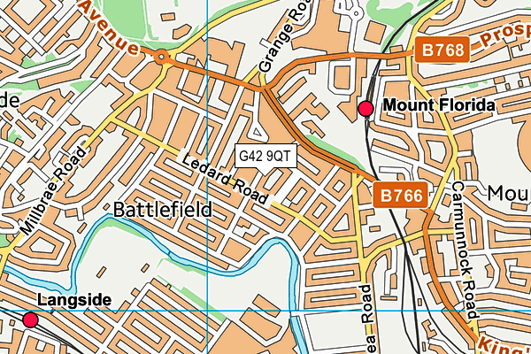 G42 9QT map - OS VectorMap District (Ordnance Survey) G42 9QT map - OS VectorMap District (Ordnance Survey)