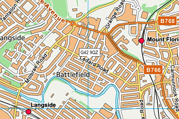 G42 9QZ map - OS VectorMap District (Ordnance Survey) G42 9QZ map - OS VectorMap District (Ordnance Survey)