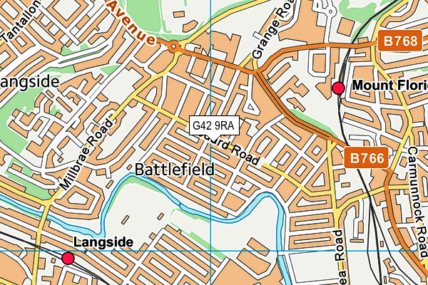 G42 9RA map - OS VectorMap District (Ordnance Survey) G42 9RA map - OS VectorMap District (Ordnance Survey)