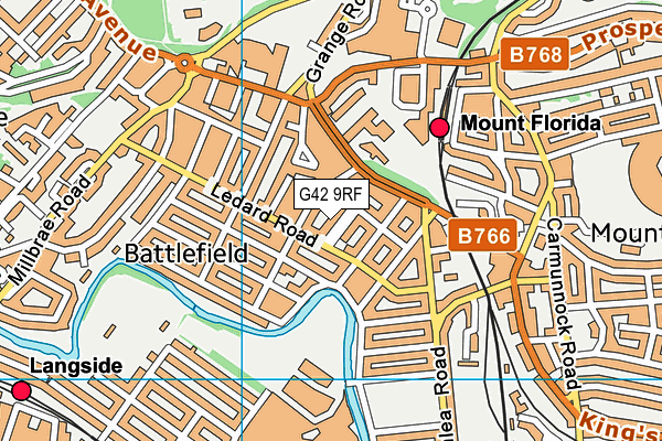G42 9RF map - OS VectorMap District (Ordnance Survey) G42 9RF map - OS VectorMap District (Ordnance Survey)