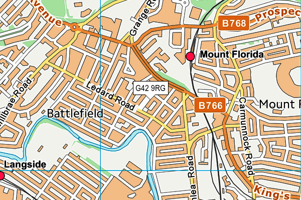 G42 9RG map - OS VectorMap District (Ordnance Survey) G42 9RG map - OS VectorMap District (Ordnance Survey)