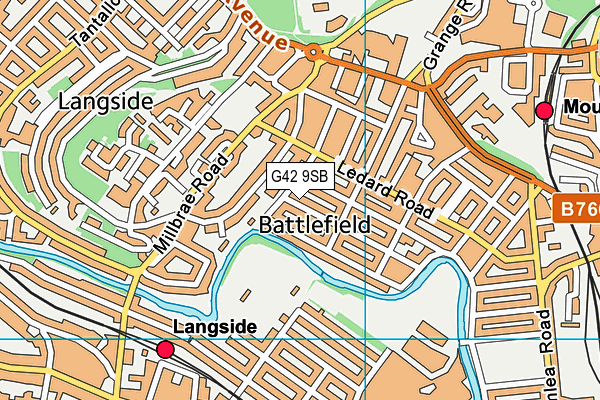 G42 9SB map - OS VectorMap District (Ordnance Survey) G42 9SB map - OS VectorMap District (Ordnance Survey)