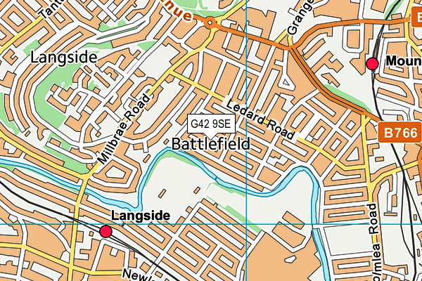 G42 9SE map - OS VectorMap District (Ordnance Survey) G42 9SE map - OS VectorMap District (Ordnance Survey)