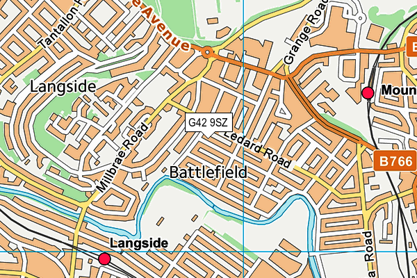 G42 9SZ map - OS VectorMap District (Ordnance Survey) G42 9SZ map - OS VectorMap District (Ordnance Survey)