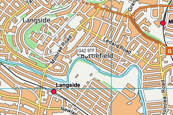 G42 9TF map - OS VectorMap District (Ordnance Survey) G42 9TF map - OS VectorMap District (Ordnance Survey)