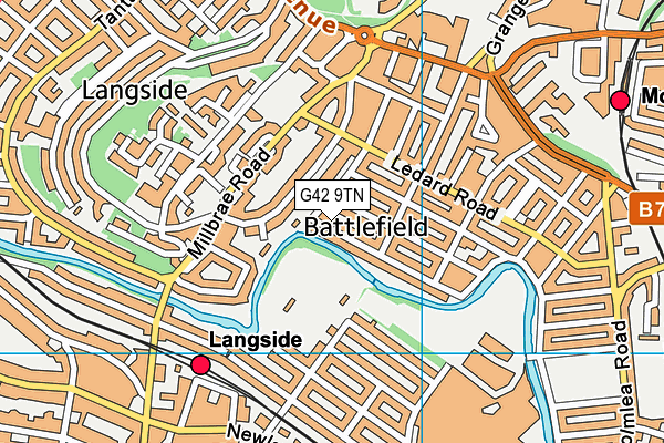 G42 9TN map - OS VectorMap District (Ordnance Survey) G42 9TN map - OS VectorMap District (Ordnance Survey)