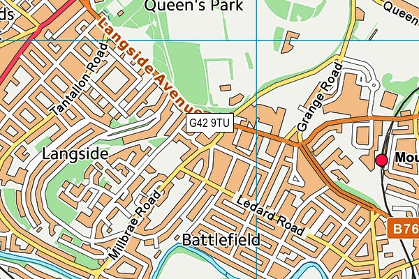 G42 9TU map - OS VectorMap District (Ordnance Survey) G42 9TU map - OS VectorMap District (Ordnance Survey)