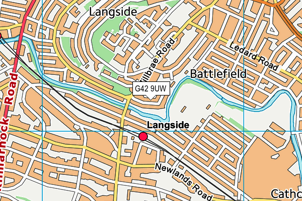 G42 9UW map - OS VectorMap District (Ordnance Survey) G42 9UW map - OS VectorMap District (Ordnance Survey)