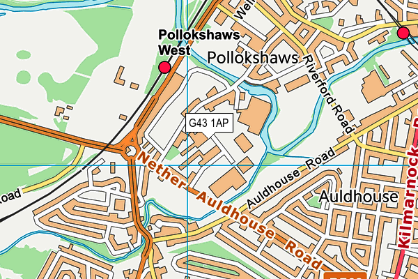 G43 1AP map - OS VectorMap District (Ordnance Survey) G43 1AP map - OS VectorMap District (Ordnance Survey)