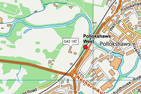 G43 1AT map - OS VectorMap District (Ordnance Survey) G43 1AT map - OS VectorMap District (Ordnance Survey)