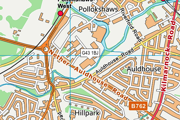 G43 1BJ map - OS VectorMap District (Ordnance Survey) G43 1BJ map - OS VectorMap District (Ordnance Survey)