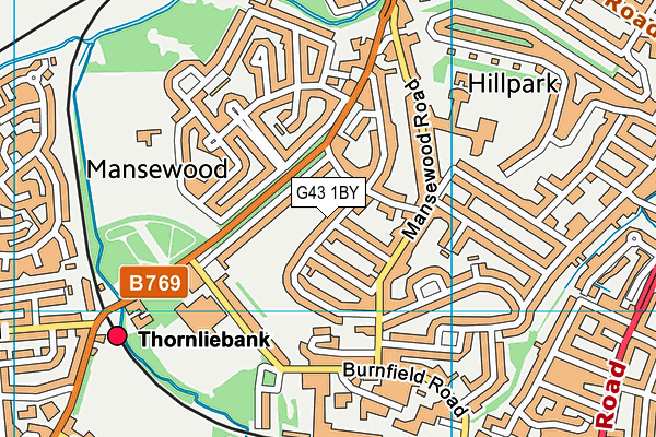 G43 1BY map - OS VectorMap District (Ordnance Survey) G43 1BY map - OS VectorMap District (Ordnance Survey)