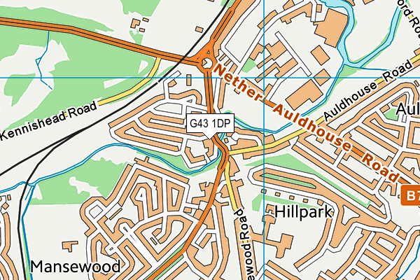 G43 1DP map - OS VectorMap District (Ordnance Survey) G43 1DP map - OS VectorMap District (Ordnance Survey)