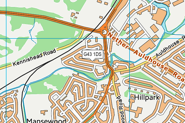 G43 1DS map - OS VectorMap District (Ordnance Survey) G43 1DS map - OS VectorMap District (Ordnance Survey)