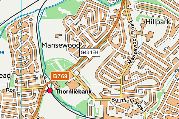 G43 1EH map - OS VectorMap District (Ordnance Survey) G43 1EH map - OS VectorMap District (Ordnance Survey)