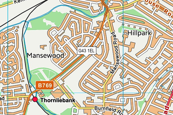 G43 1EL map - OS VectorMap District (Ordnance Survey) G43 1EL map - OS VectorMap District (Ordnance Survey)