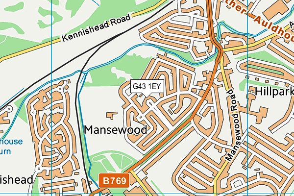 G43 1EY map - OS VectorMap District (Ordnance Survey) G43 1EY map - OS VectorMap District (Ordnance Survey)