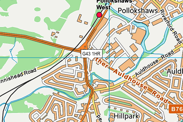 G43 1HR map - OS VectorMap District (Ordnance Survey) G43 1HR map - OS VectorMap District (Ordnance Survey)