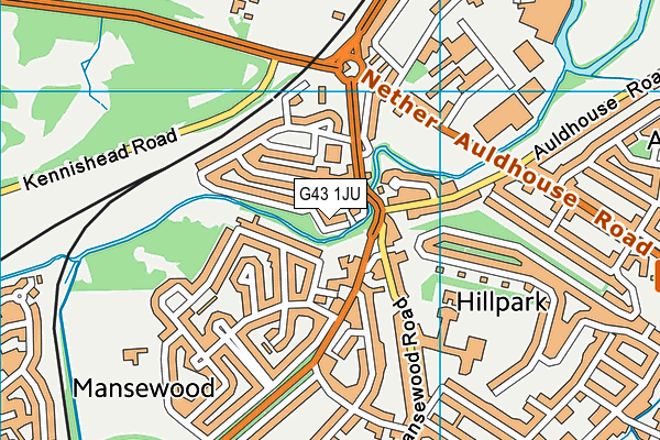 G43 1JU map - OS VectorMap District (Ordnance Survey) G43 1JU map - OS VectorMap District (Ordnance Survey)