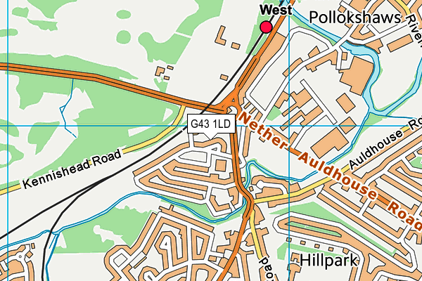 G43 1LD map - OS VectorMap District (Ordnance Survey) G43 1LD map - OS VectorMap District (Ordnance Survey)