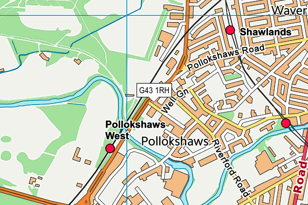 G43 1RH map - OS VectorMap District (Ordnance Survey) G43 1RH map - OS VectorMap District (Ordnance Survey)
