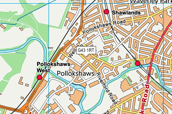 G43 1RT map - OS VectorMap District (Ordnance Survey) G43 1RT map - OS VectorMap District (Ordnance Survey)