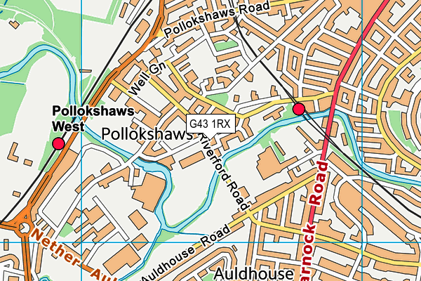 G43 1RX map - OS VectorMap District (Ordnance Survey) G43 1RX map - OS VectorMap District (Ordnance Survey)