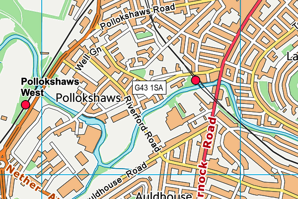 G43 1SA map - OS VectorMap District (Ordnance Survey) G43 1SA map - OS VectorMap District (Ordnance Survey)