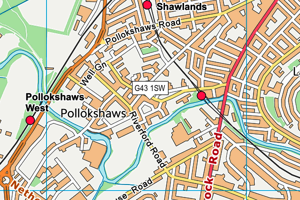 G43 1SW map - OS VectorMap District (Ordnance Survey) G43 1SW map - OS VectorMap District (Ordnance Survey)