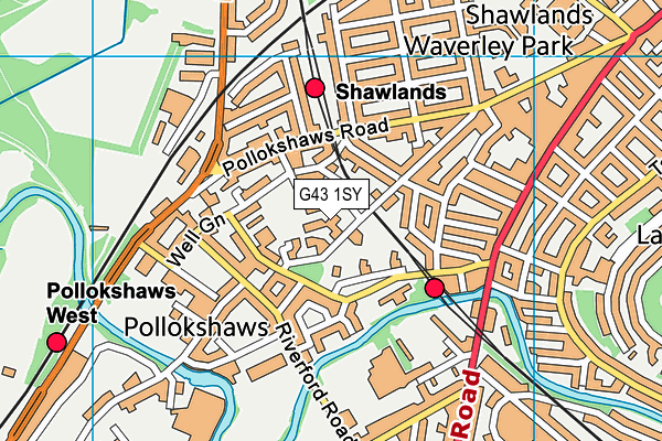 G43 1SY map - OS VectorMap District (Ordnance Survey) G43 1SY map - OS VectorMap District (Ordnance Survey)