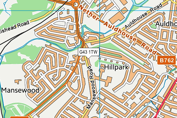 G43 1TW map - OS VectorMap District (Ordnance Survey) G43 1TW map - OS VectorMap District (Ordnance Survey)