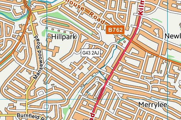 G43 2AJ map - OS VectorMap District (Ordnance Survey) G43 2AJ map - OS VectorMap District (Ordnance Survey)