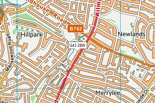 G43 2BW map - OS VectorMap District (Ordnance Survey) G43 2BW map - OS VectorMap District (Ordnance Survey)