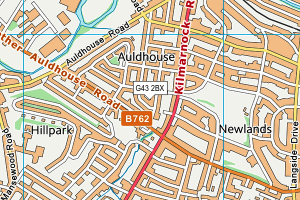 G43 2BX map - OS VectorMap District (Ordnance Survey) G43 2BX map - OS VectorMap District (Ordnance Survey)