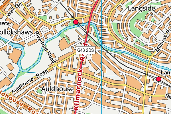 G43 2DS map - OS VectorMap District (Ordnance Survey) G43 2DS map - OS VectorMap District (Ordnance Survey)