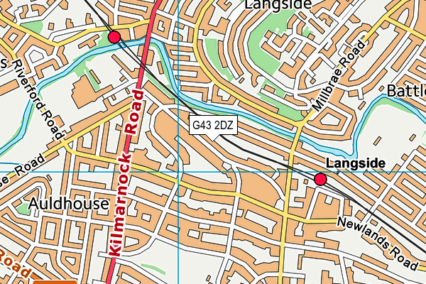 G43 2DZ map - OS VectorMap District (Ordnance Survey) G43 2DZ map - OS VectorMap District (Ordnance Survey)