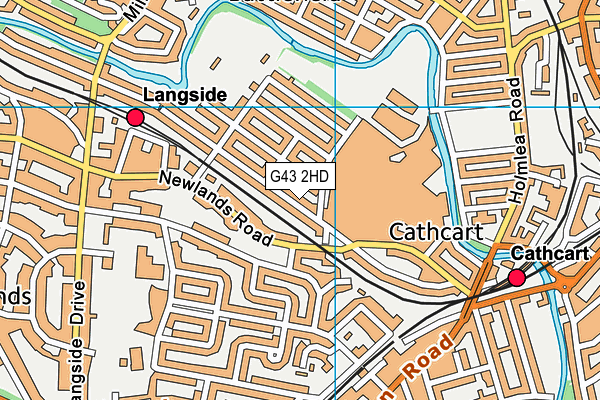 G43 2HD map - OS VectorMap District (Ordnance Survey) G43 2HD map - OS VectorMap District (Ordnance Survey)
