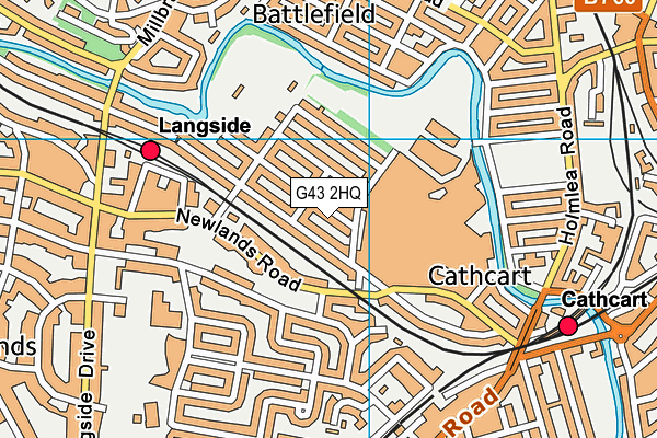 G43 2HQ map - OS VectorMap District (Ordnance Survey) G43 2HQ map - OS VectorMap District (Ordnance Survey)