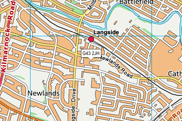 G43 2JH map - OS VectorMap District (Ordnance Survey) G43 2JH map - OS VectorMap District (Ordnance Survey)