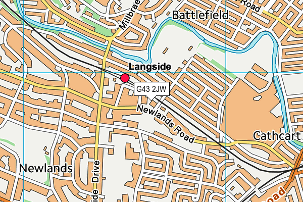 G43 2JW map - OS VectorMap District (Ordnance Survey) G43 2JW map - OS VectorMap District (Ordnance Survey)