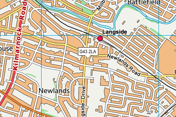 G43 2LA map - OS VectorMap District (Ordnance Survey) G43 2LA map - OS VectorMap District (Ordnance Survey)