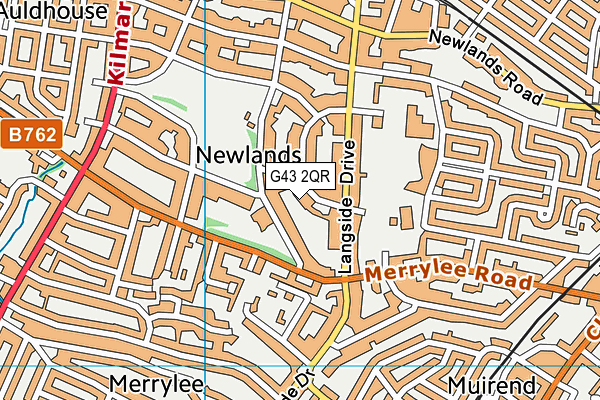 G43 2QR map - OS VectorMap District (Ordnance Survey)