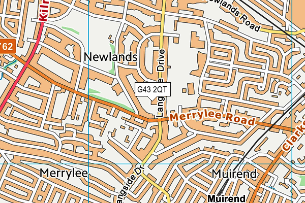 G43 2QT map - OS VectorMap District (Ordnance Survey) G43 2QT map - OS VectorMap District (Ordnance Survey)