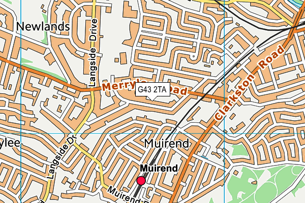 G43 2TA map - OS VectorMap District (Ordnance Survey) G43 2TA map - OS VectorMap District (Ordnance Survey)