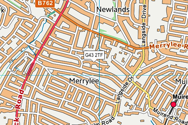 G43 2TF map - OS VectorMap District (Ordnance Survey) G43 2TF map - OS VectorMap District (Ordnance Survey)