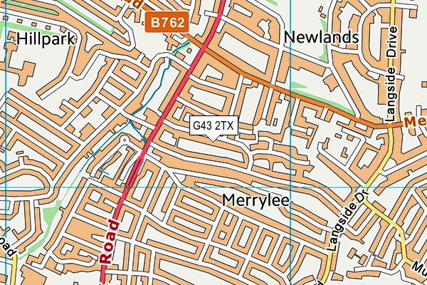 G43 2TX map - OS VectorMap District (Ordnance Survey) G43 2TX map - OS VectorMap District (Ordnance Survey)
