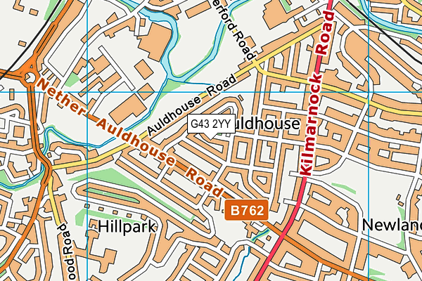 G43 2YY map - OS VectorMap District (Ordnance Survey) G43 2YY map - OS VectorMap District (Ordnance Survey)